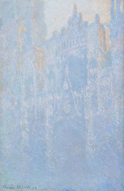 La cattedrale di Rouen, il portale, nebbia mattutina, 1894 da Claude Monet