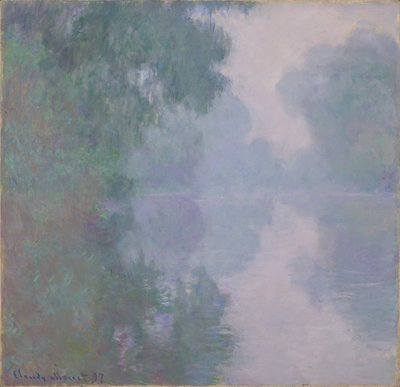 La Senna a Giverny, nebbie mattutine da Claude Monet