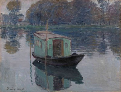 La barca-studio Le bateau-atelier, 1874 da Claude Monet