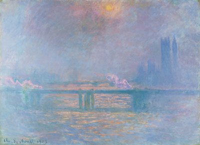 Il Tamigi con il ponte di Charing Cross da Claude Monet