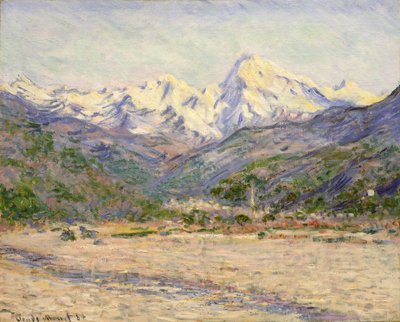 La valle del Nervia da Claude Monet