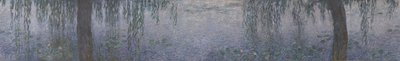 Le ninfee - Mattina chiara con salici, 1914-1926 da Claude Monet