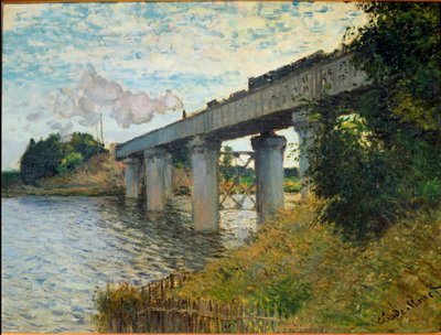 Il ponte della ferrovia ad Argenteuil da Claude Monet