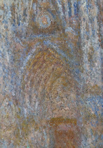 La cattedrale di Rouen, il portale al mattino, armonia blu (dettaglio) da Claude Monet
