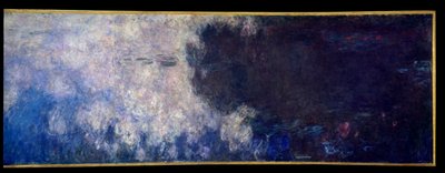 Le ninfee; le nuvole. Parte destra del trittico dipinto a Giverny. Dipinto di Claude Monet (1840-1926) da Claude Monet