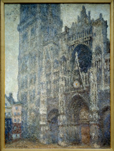 Il portale della cattedrale di Rouen; tempo grigio da Claude Monet