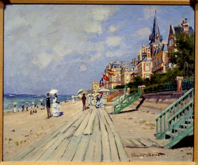 Spiaggia di Trouville. Dipinto di Claude Monet da Claude Monet