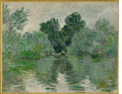 Un bras de la Seine (olio su tela) da Claude Monet