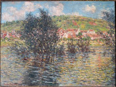 Vétheuil, vista da Lavacourt da Claude Monet