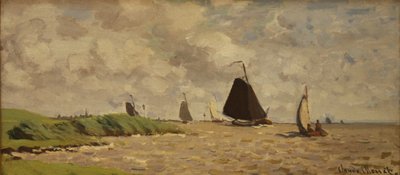 Vista da Voorzan, c.1871 da Claude Monet