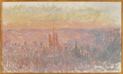 Veduta generale della città di Rouen da Claude Monet