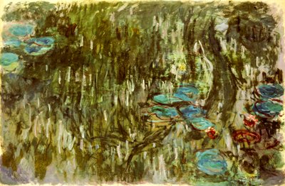 Ninfee, salice riflesso, c.1920 da Claude Monet