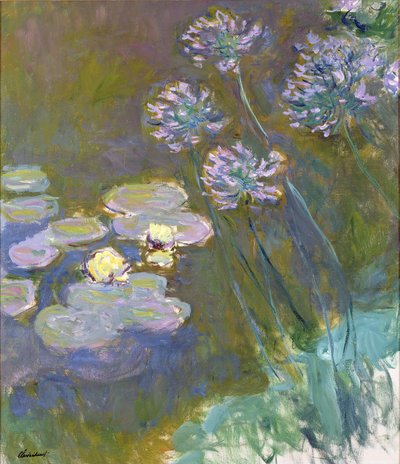 Ninfee e agapanti da Claude Monet