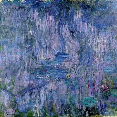 Ninfee e riflessi di un salice da Claude Monet