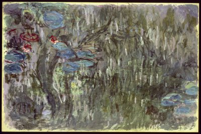 Ninfee con riflessi di salici, c.1920 da Claude Monet