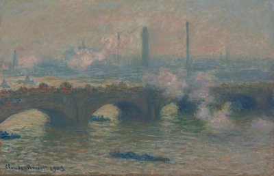 Ponte di Waterloo, Giorno Grigio da Claude Monet