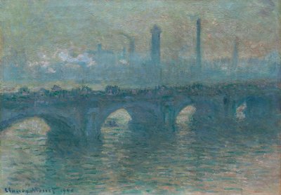 Ponte di Waterloo, tempo grigio da Claude Monet