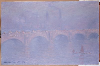 Ponte di Waterloo, sole velato da Claude Monet