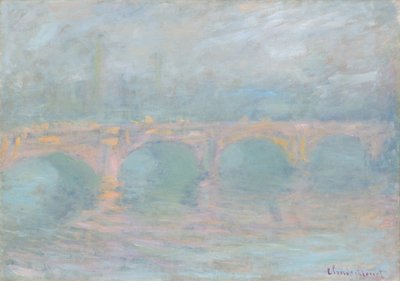 Ponte di Waterloo, Londra, al tramonto da Claude Monet