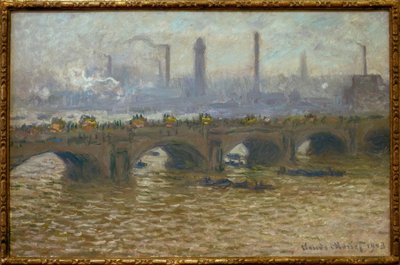 Waterloo Bridge, cielo grigio da Claude Monet