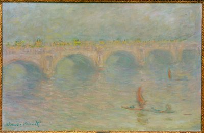 Ponte di Waterloo, effetto del sole da Claude Monet