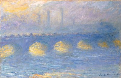 Ponte di Waterloo, tempo coperto, 1904 da Claude Monet