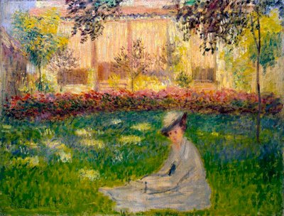 Donna in un giardino, 1876 da Claude Monet