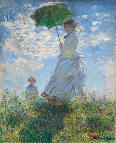 Donna con parasole - Madame Monet e suo figlio da Claude Monet