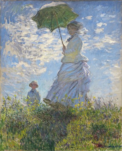 Donna con un parasole - Madame Monet e suo figlio da Claude Monet