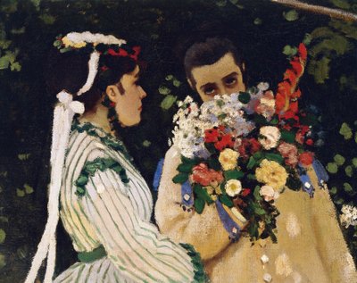 Donne in giardino da Claude Monet