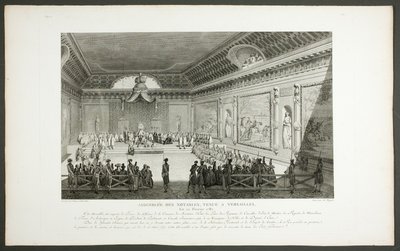 Assemblea dei notabili di Versailles, dalla serie Tableaux historiques de la Révolution française da Claude Niquet