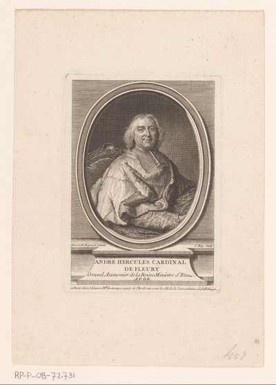 Ritratto di André-Hercule de Fleury da Claude Roy