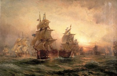 La sera di Trafalgar, 1890 da Claude T. Stanfield Moore