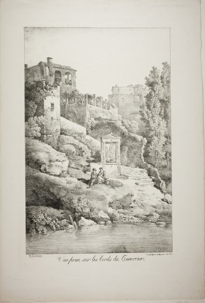Vista dalle rive del Teverone da Claude Thienon