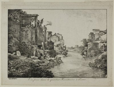 Veduta del quartiere Trastevere, Roma da Claude Thienon