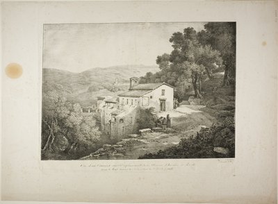 Veduta di un Convento sul Sito della Casa di Orazio da Claude Thienon