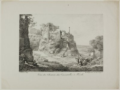 Vista della strada da Cascatelle a Tivoli da Claude Thienon