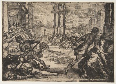 Un massacro del Triumvirato da Claude Vignon