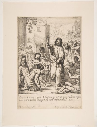 Guarigione degli infermi Gesù Cristo guarisce molti malati in Galilea da Claude Vignon