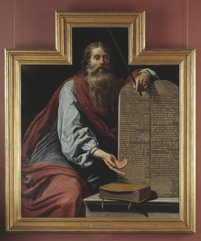 Mosè con le tavole della legge da Claude Vignon
