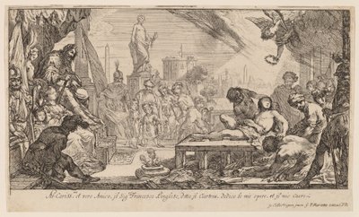Il martirio di San Lorenzo da Claude Vignon