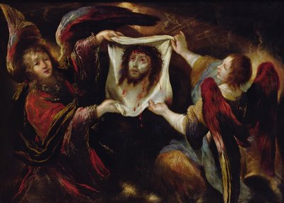 Due Angeli che Presentano il Santo Volto da Claude Vignon