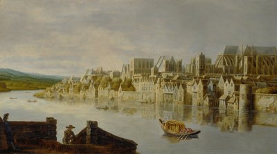 Il Tamigi alle scale di Westminster da Claude de Jongh
