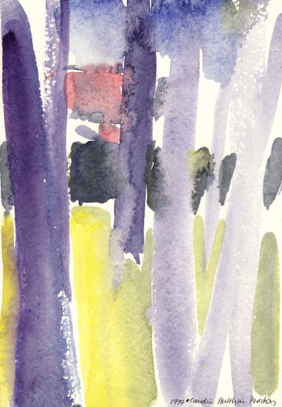 Alberi in un giardino, 1997 da Claudia Hutchins Puechavy