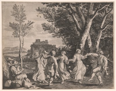 La danza, piatto 6 da Pastorales da Claudine Bouzonnet Stella