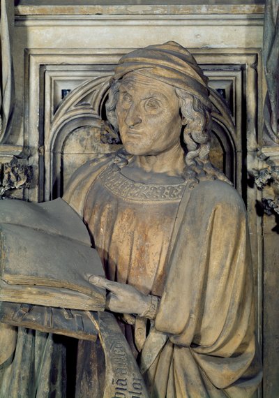 Geremia, (dettaglio del Pozzo di Mosè) da Claus and Malouel, Jean Sluter