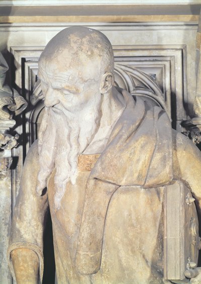 Il Pozzo di Mosè, (dettaglio di Isaia) da Claus and Malouel, Jean Sluter