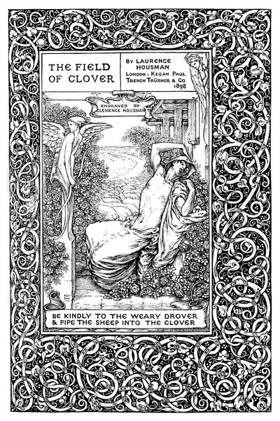 Pagina del titolo di The Field of Clover, 1899 da Clemence Housman