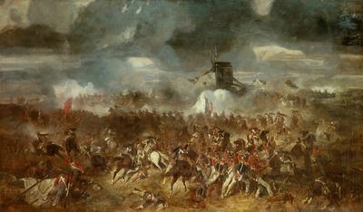 Guerre napoleoniche: "Veduta della battaglia di Waterloo del 18/06/1815" da Clément Auguste Andrieux
