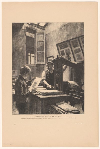 Stampatore Liénard e suo figlio (L